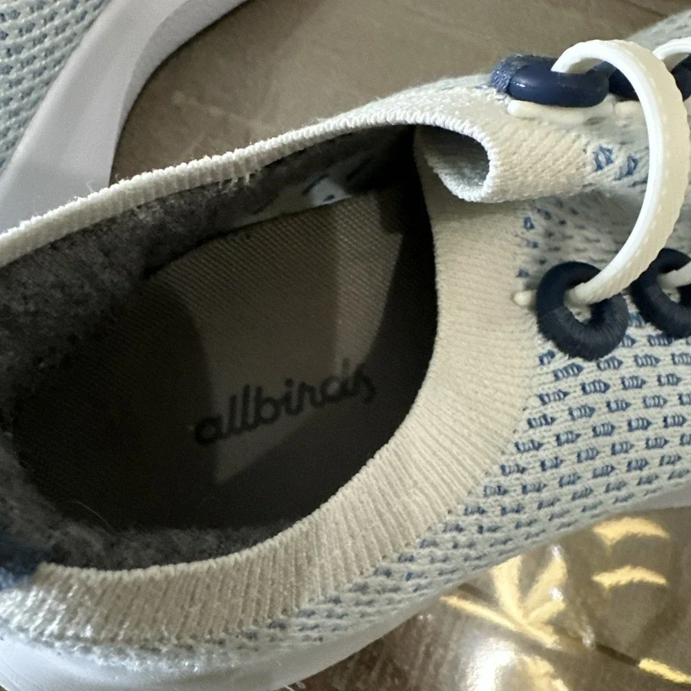 Allbirds Tree Dasher‎ Sneaker Women's Running Shoes, Geyser (Light Blue), Size 7